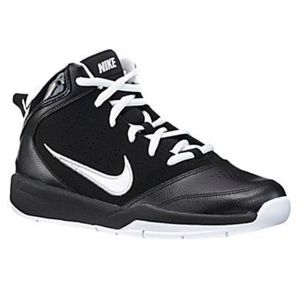 high top black and white nikes